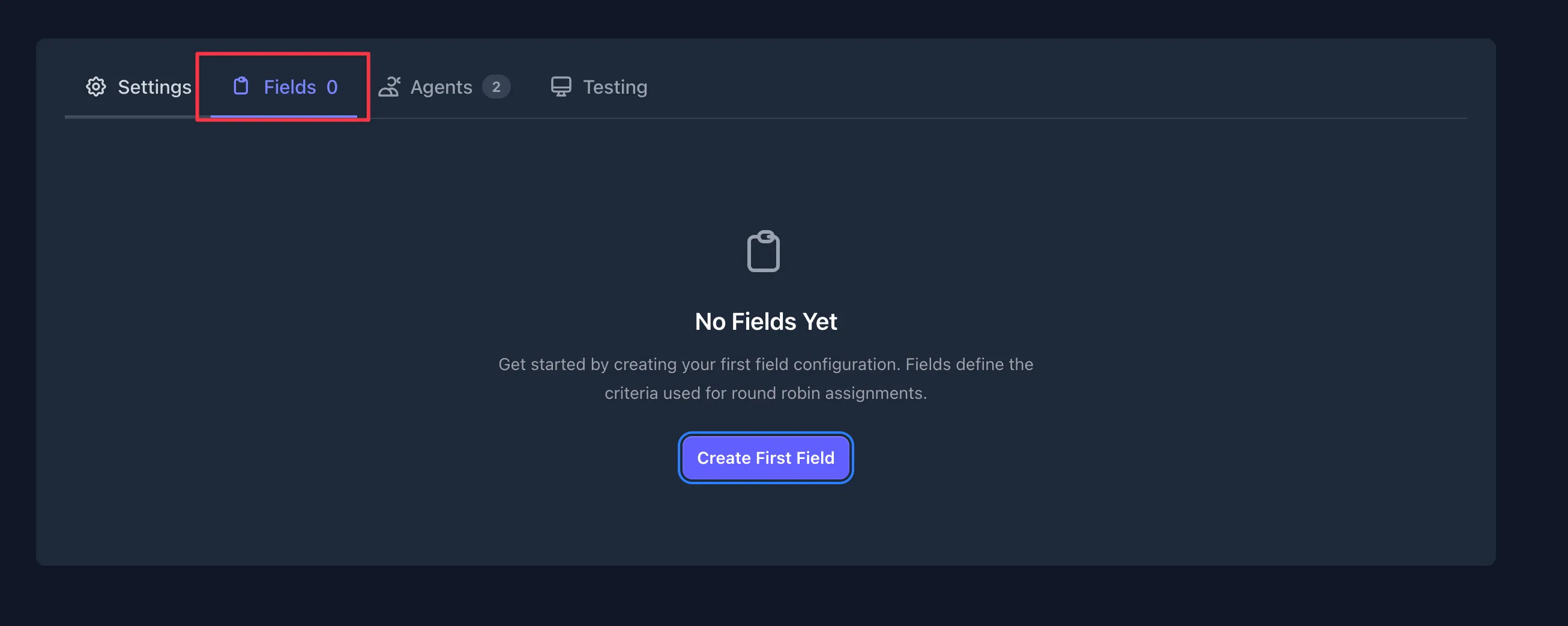 Fields tab with Add a New Field button