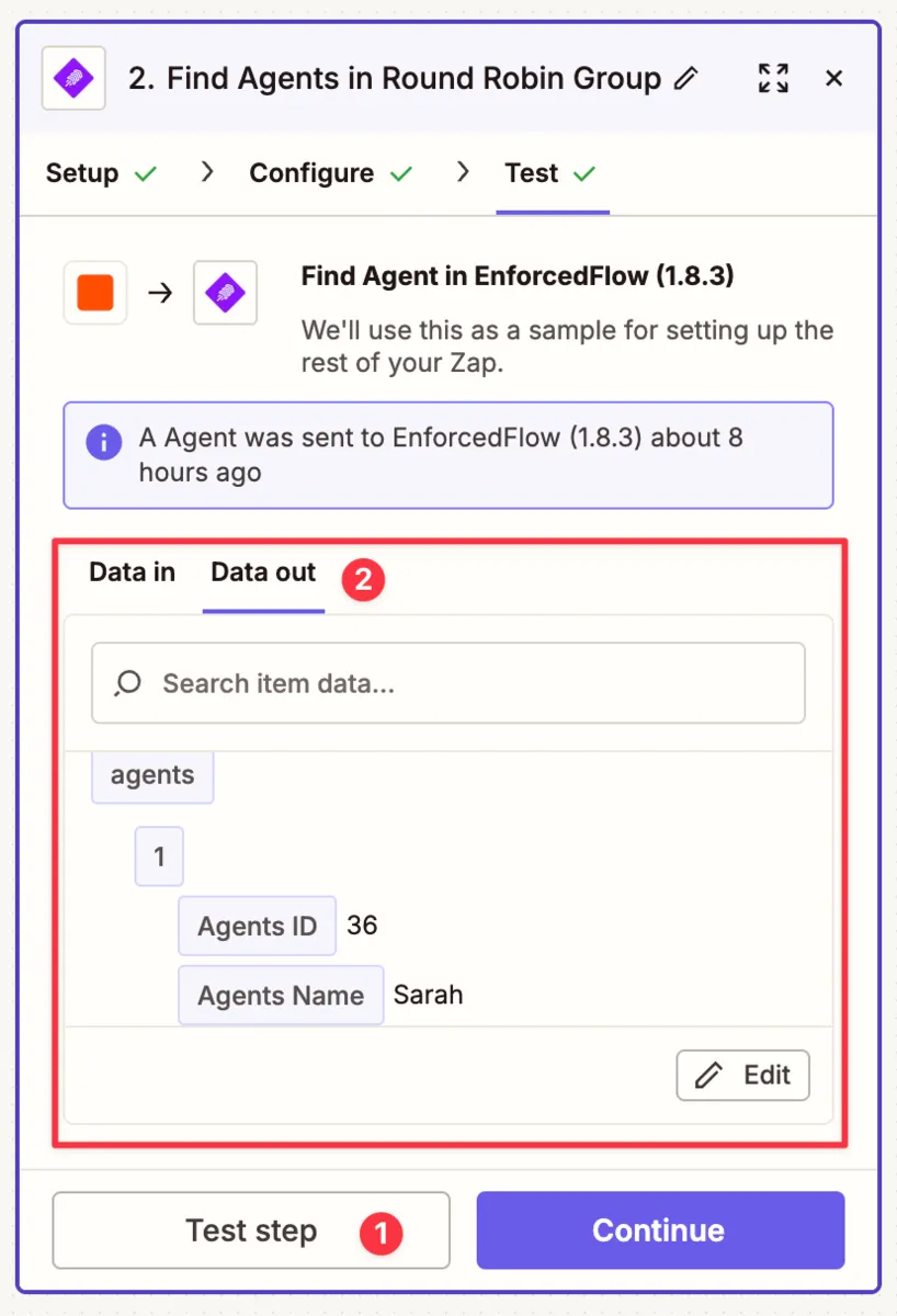 Find Agents Test Results