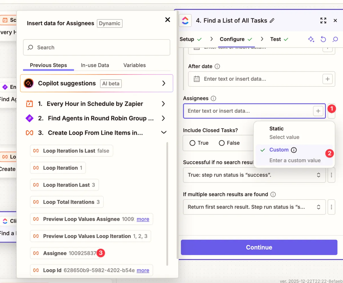 Task Assignee Configuration